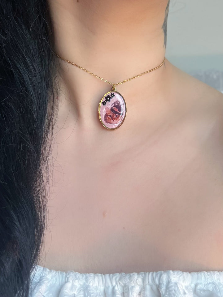 Gold Pet Custom Pendant and Chain