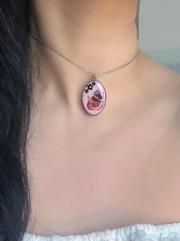 Silver Pet Custom Pendant and Chain