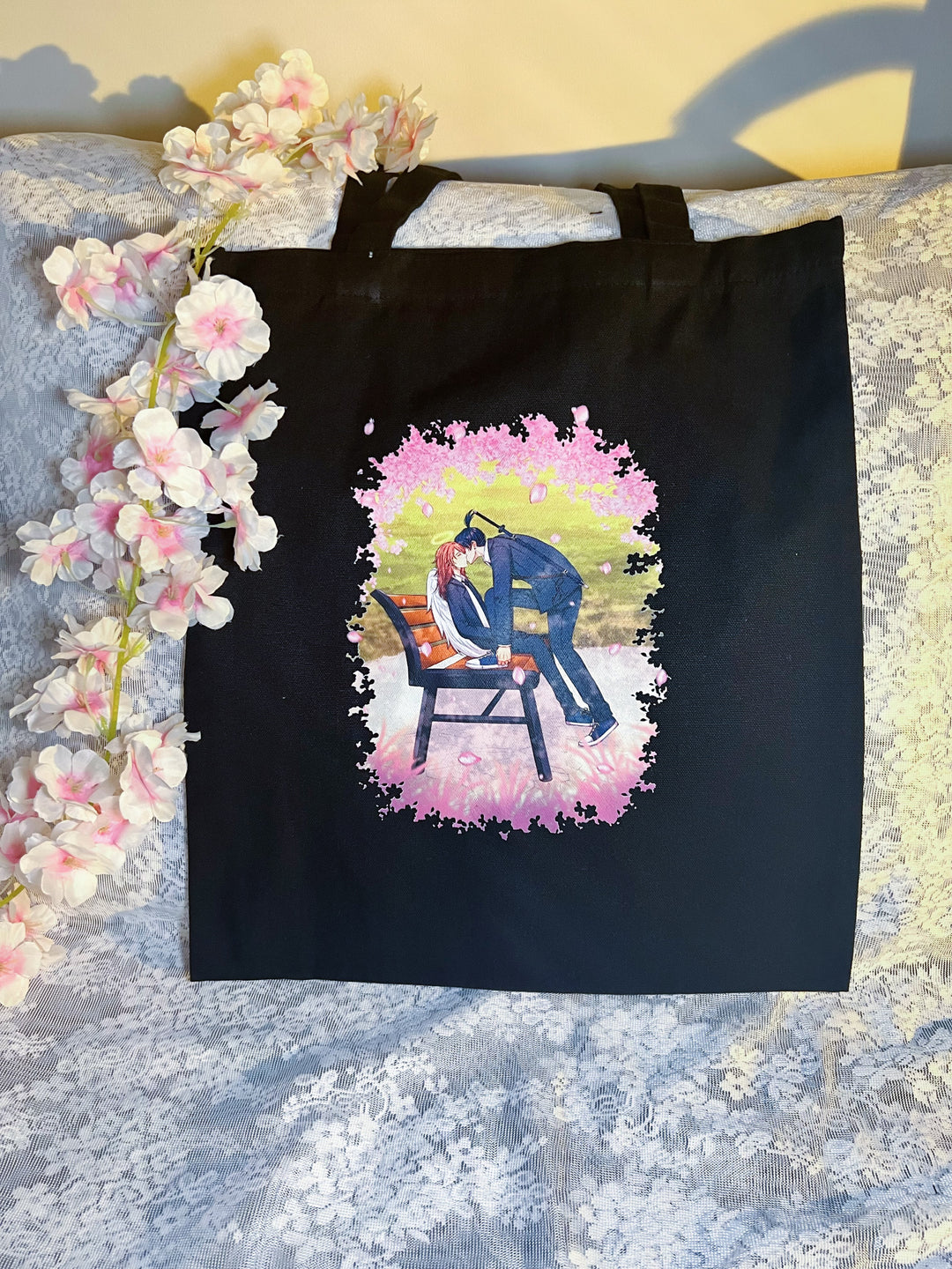 Aki and Angel Tote Bag
