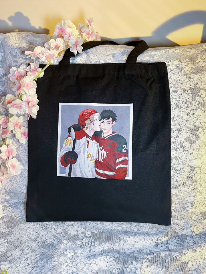 Heated Rivalry Tote Bag